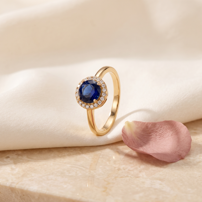 Bianca Halo Ring - Rose & Giovanni