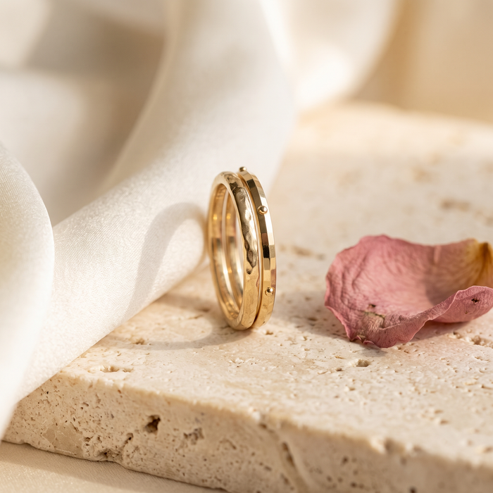 Gemelli Stacking Rings - Rose & Giovanni