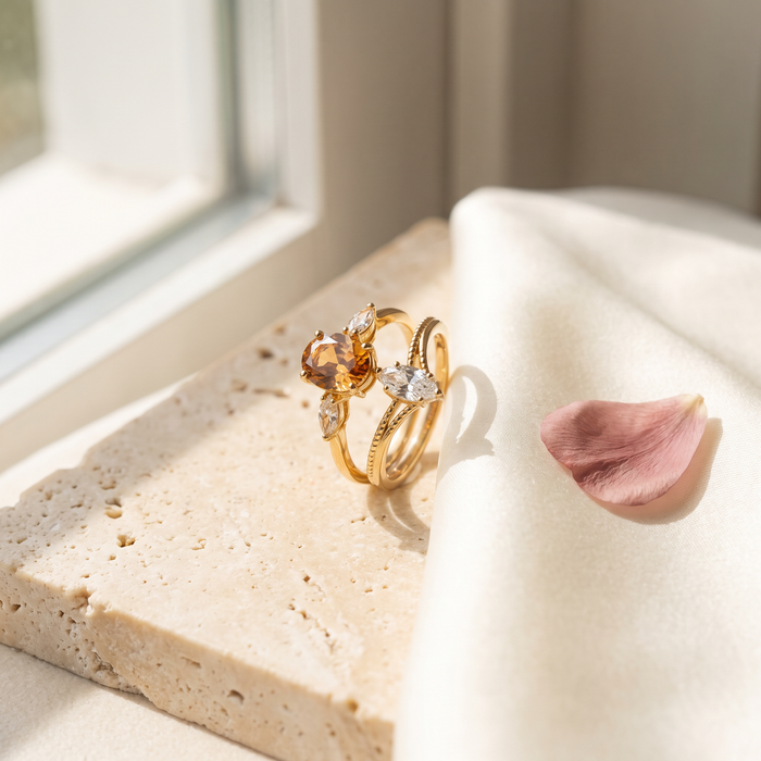 Marchesa Ring Set - Rose & Giovanni