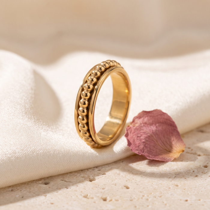 Calma Spinner Ring - Rose & Giovanni
