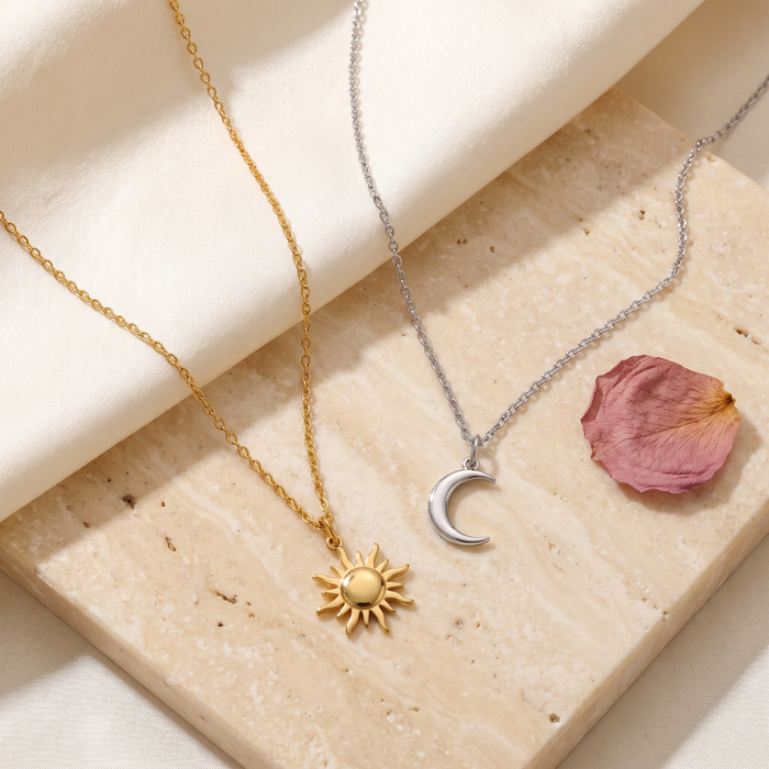 Sole e Luna Matching Necklaces - Rose & Giovanni