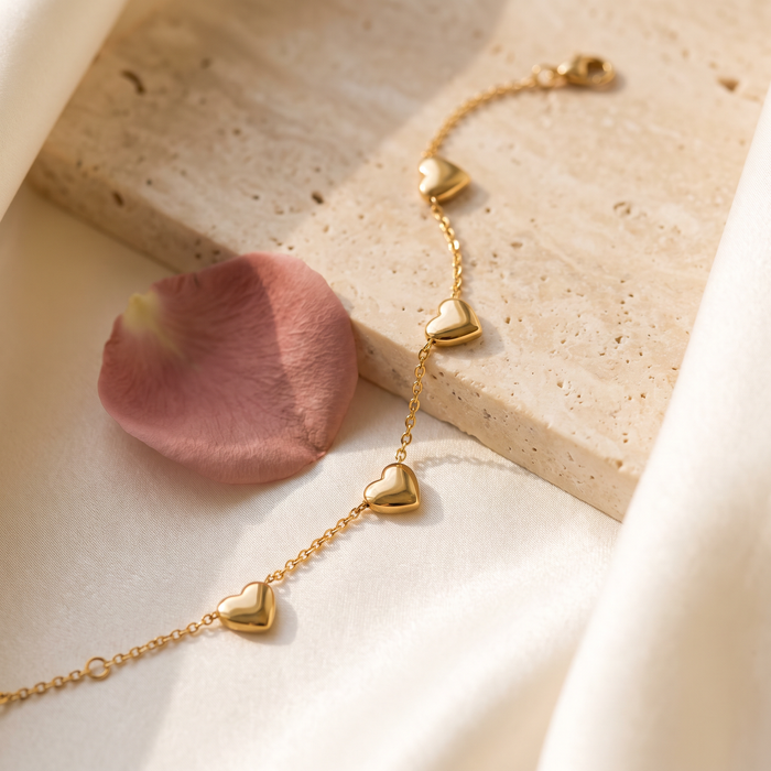 Innamorata Heart Bracelet - Rose & Giovanni