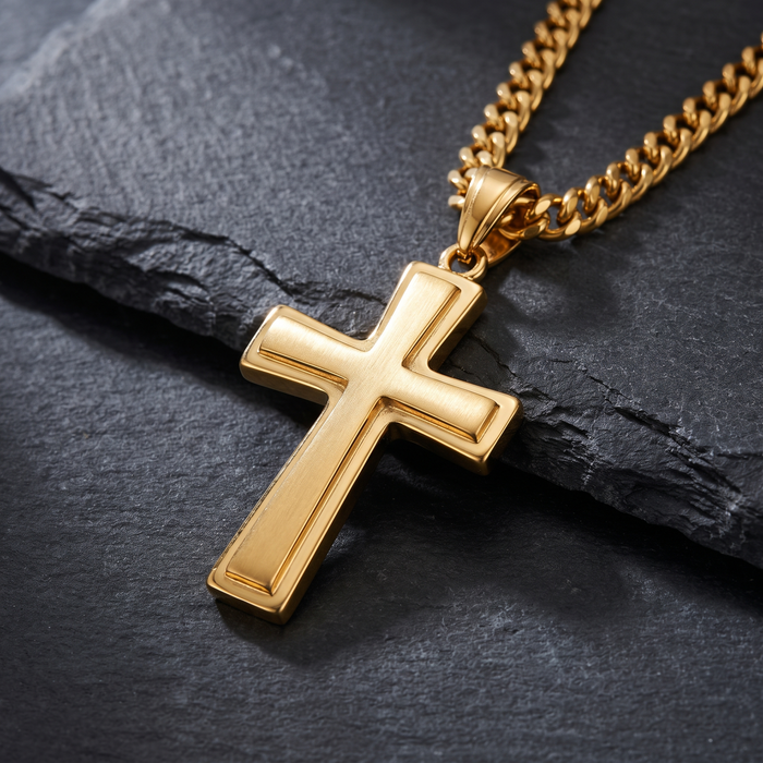 Giovanni Cross Pendant - Rose & Giovanni