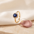 Bianca Halo Ring - Rose & Giovanni