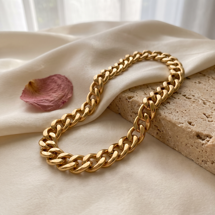 Milano Chunky Link Necklace - Rose & Giovanni
