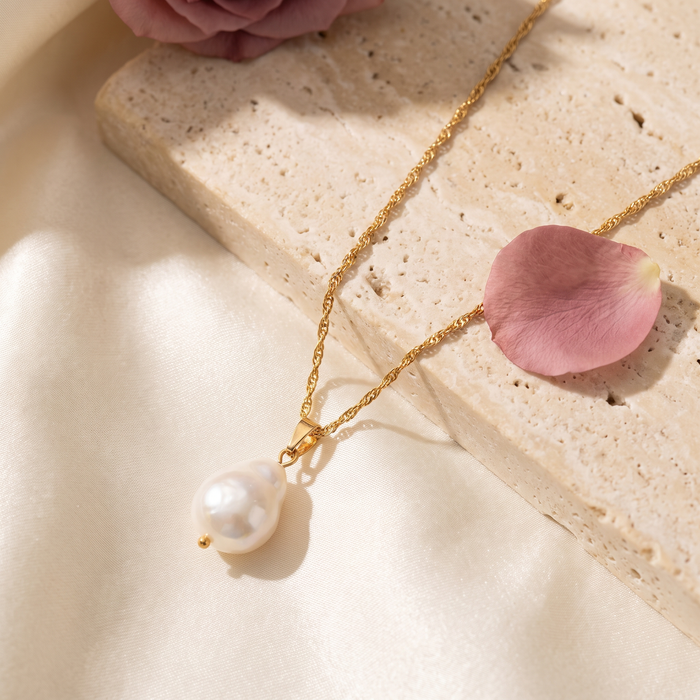 Barocca Pearl Pendant - Rose & Giovanni