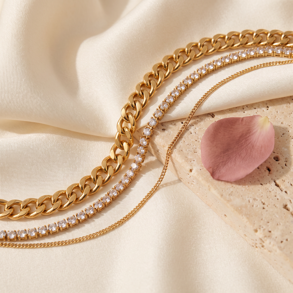 Siena Layered Bracelet Set - Rose & Giovanni