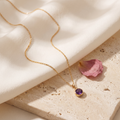 Mese Birthstone Necklace - Rose & Giovanni