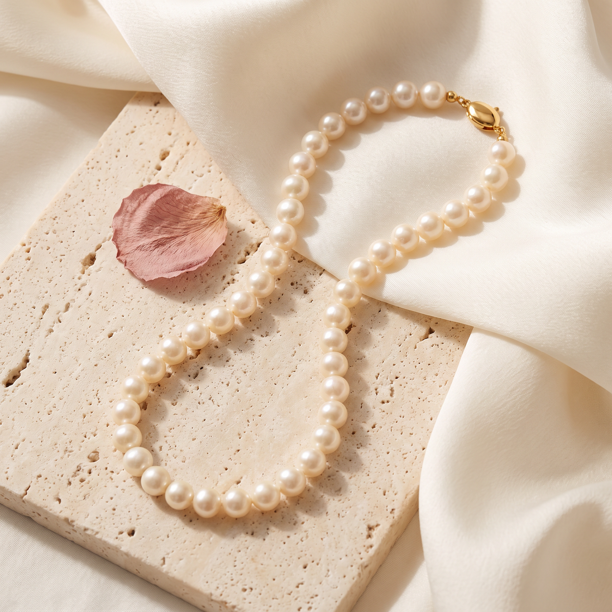 Classica Pearl Necklace - Rose & Giovanni