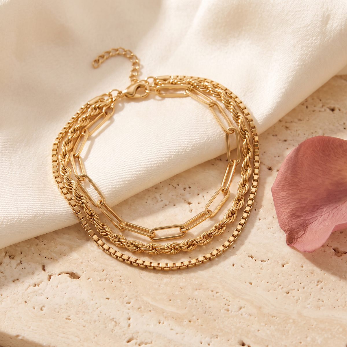 Portofino Bracelet Stack - Rose & Giovanni