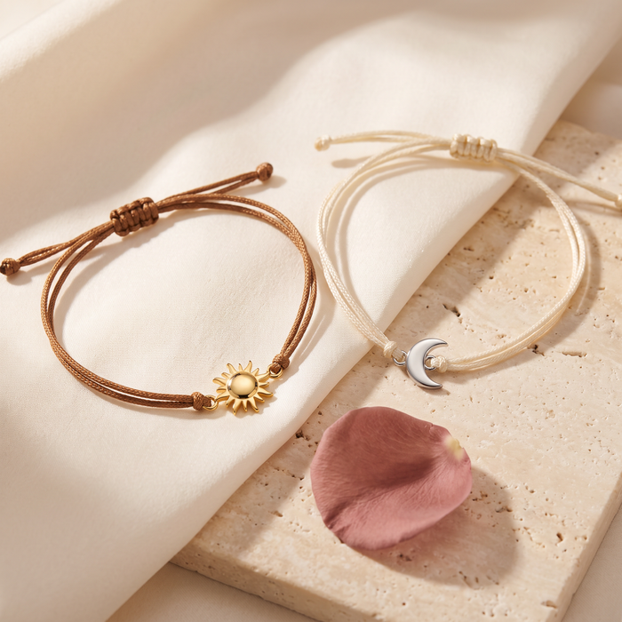 Sole e Luna Matching Bracelets - Rose & Giovanni