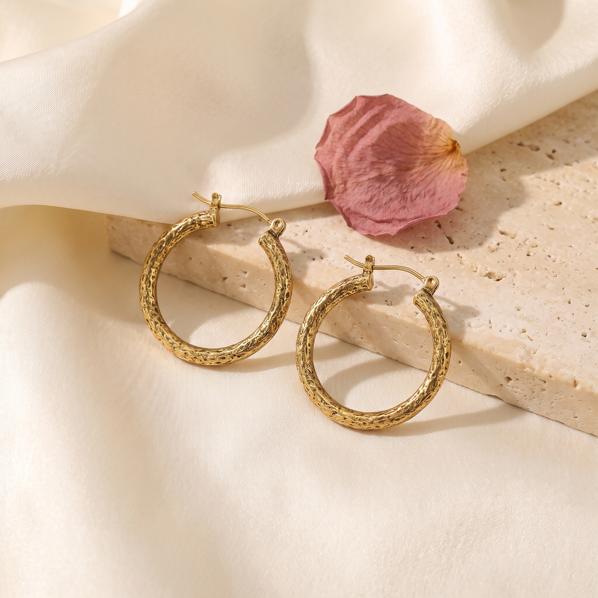 Antica Hoop Earrings - Rose & Giovanni
