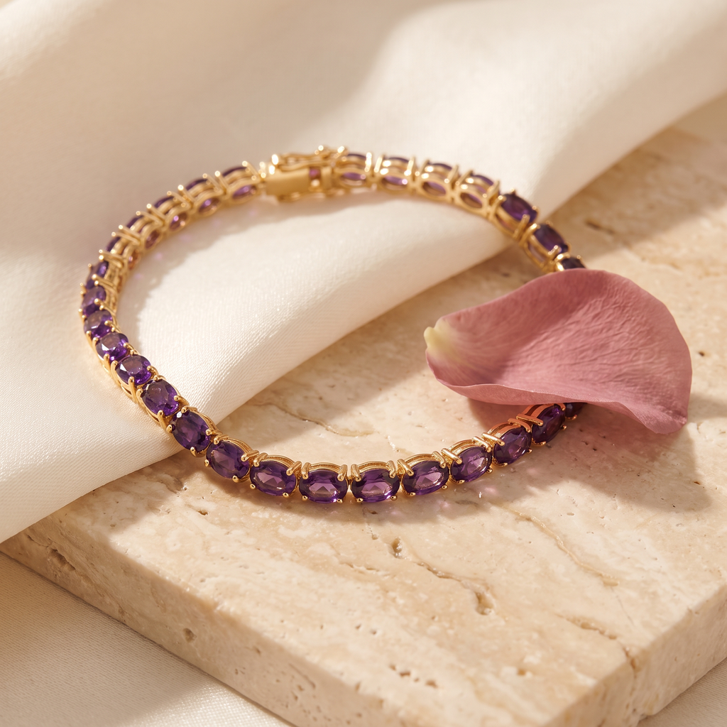 Viola Tennis Bracelet - Rose & Giovanni