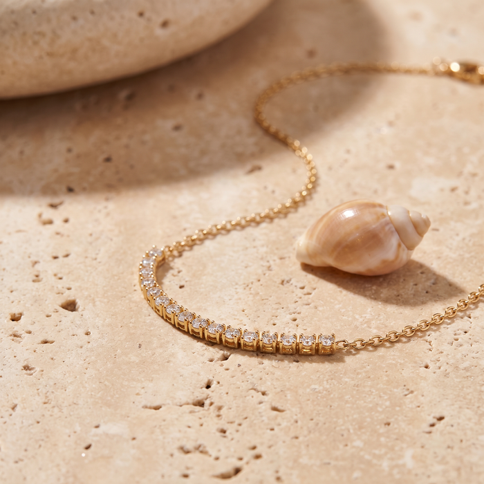 Alba Halo Anklet - Rose & Giovanni