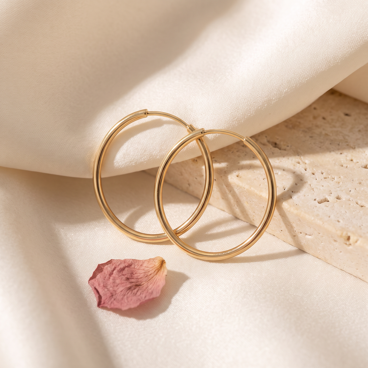 Essenziale Thin Hoops - Rose & Giovanni