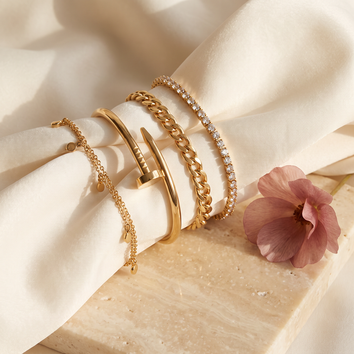 Lusso Bracelet Stack - Rose & Giovanni