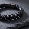 Giovanni Black Bead Bracelet - Rose & Giovanni