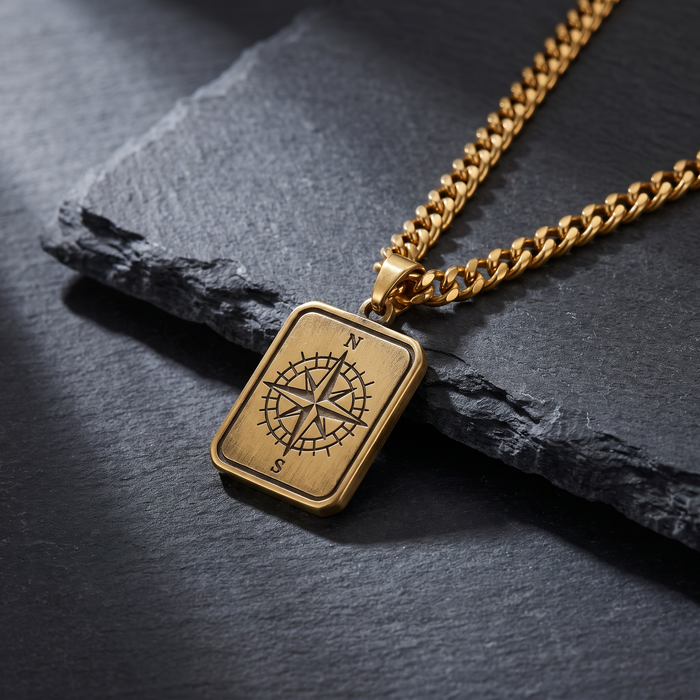 Giovanni Compass Pendant - Rose & Giovanni