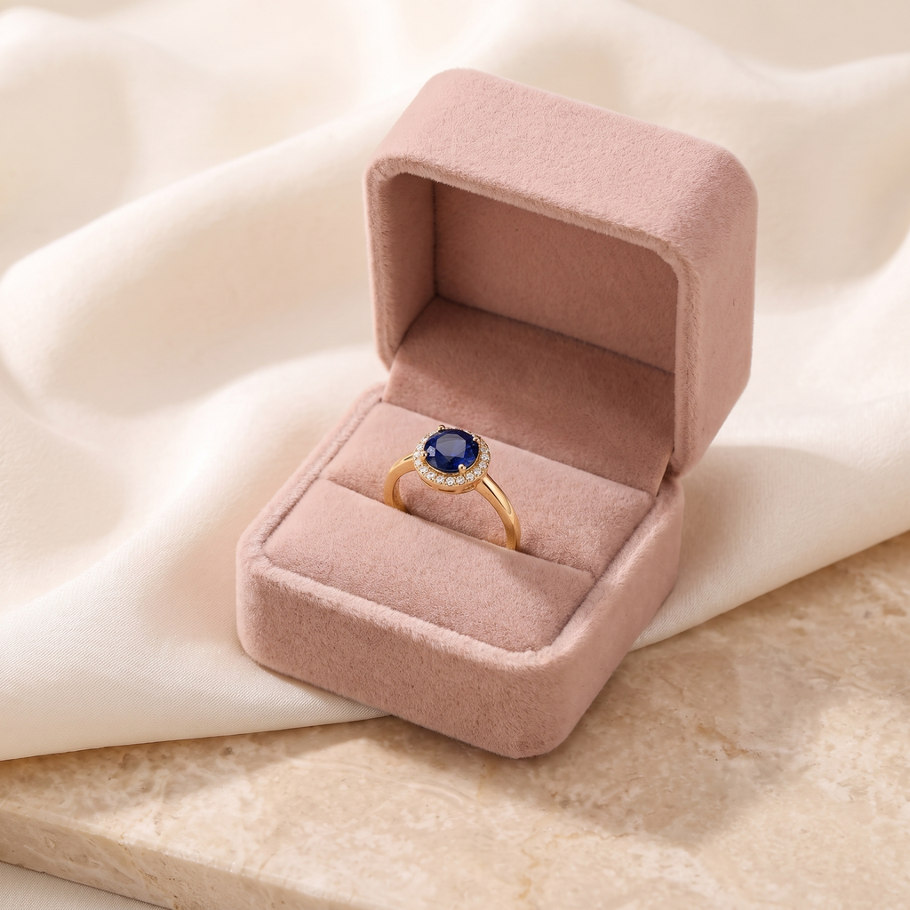 Bianca Halo Ring - gift box - Rose & Giovanni