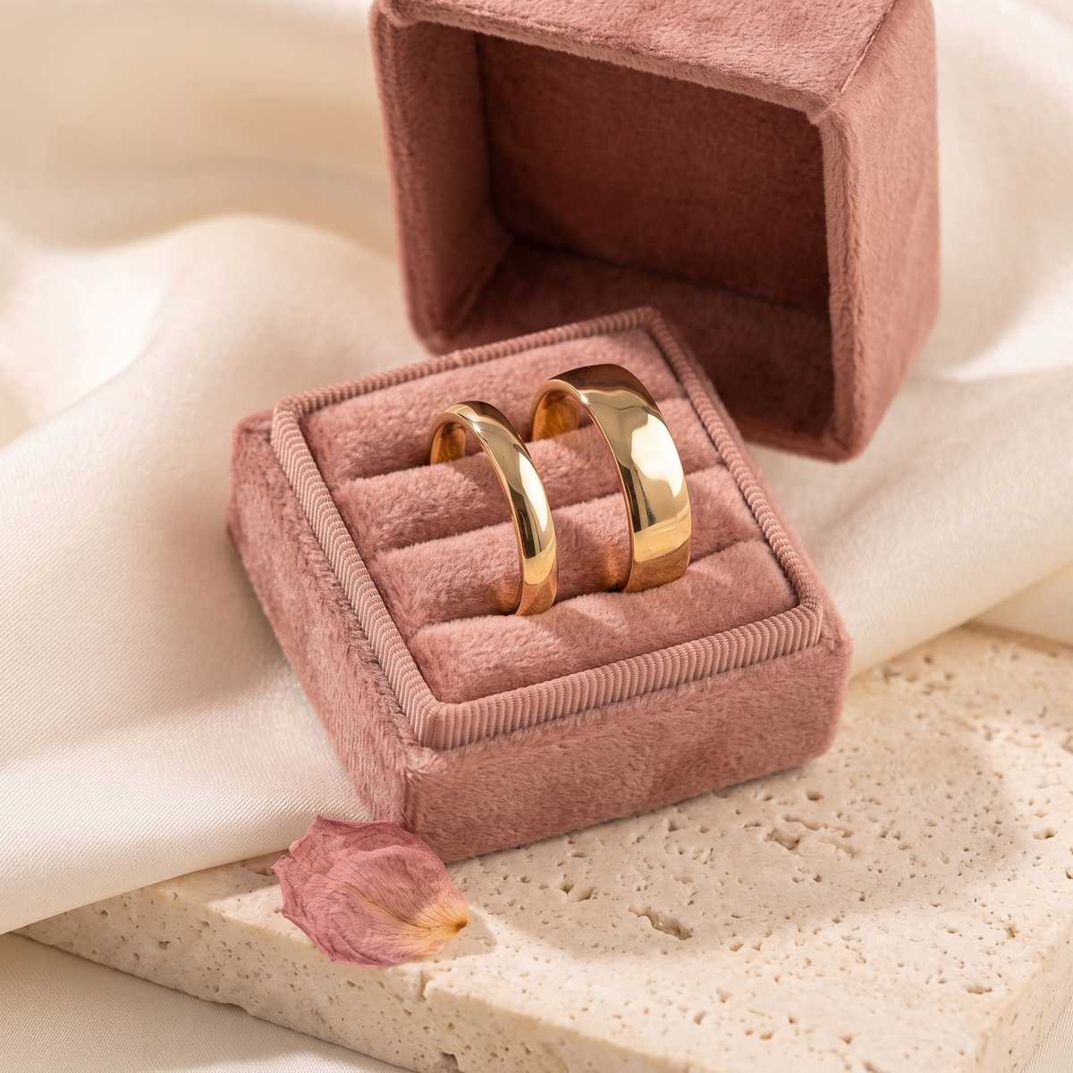 Per Sempre Couple Band - gift box - Rose & Giovanni