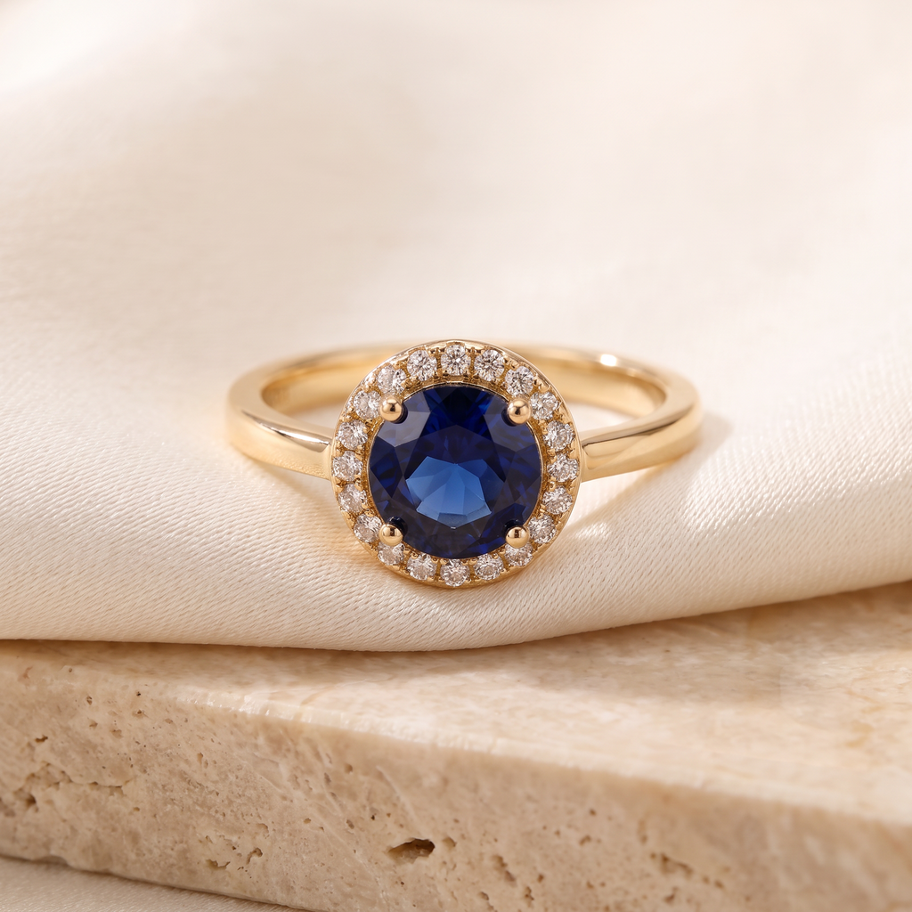 Bianca Halo Ring - detail - Rose & Giovanni