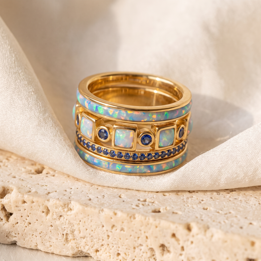 Mare Opal Stack Set - detail - Rose & Giovanni