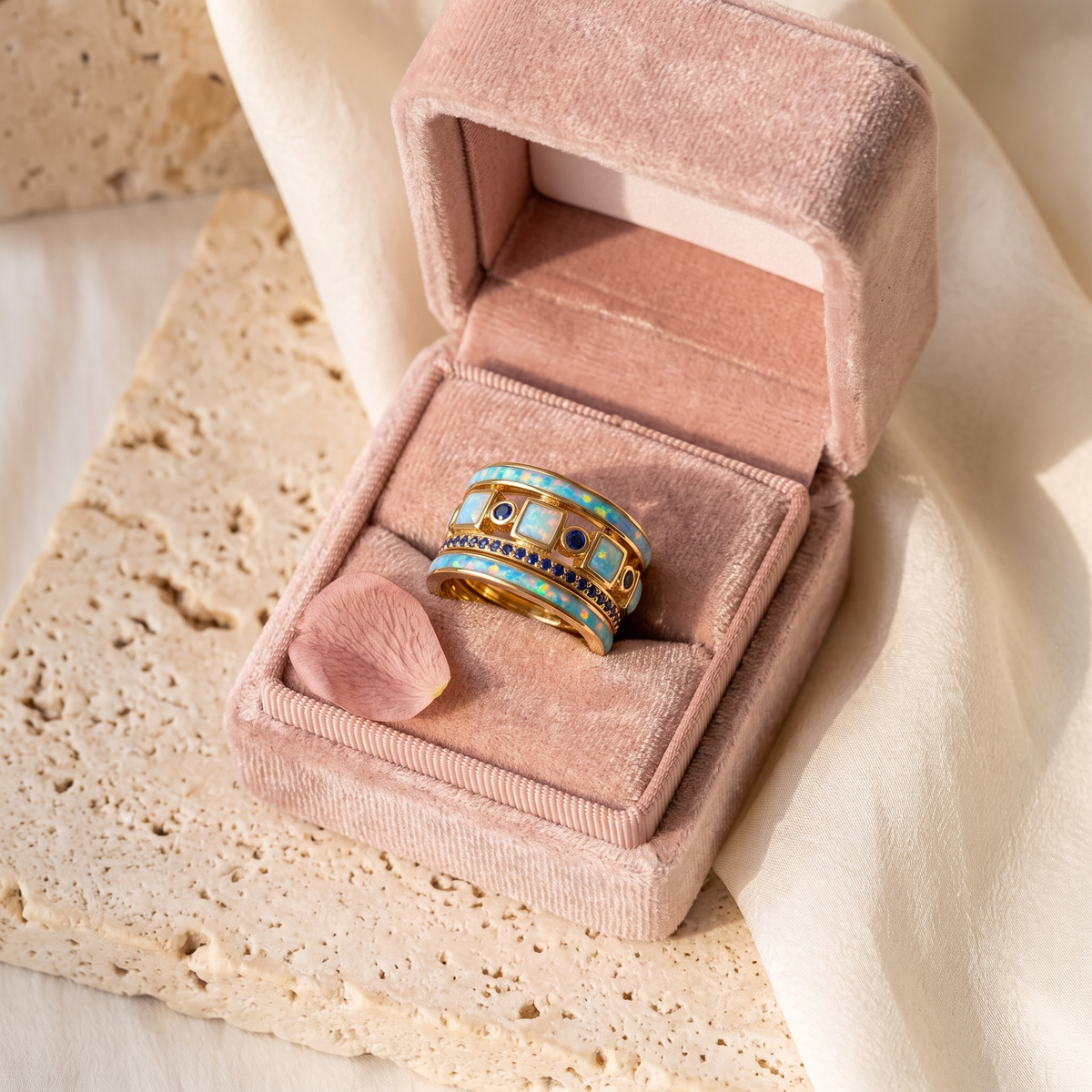 Mare Opal Stack Set - gift box - Rose & Giovanni
