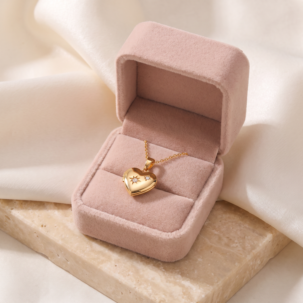 Stella Locket Necklace - gift box - Rose & Giovanni