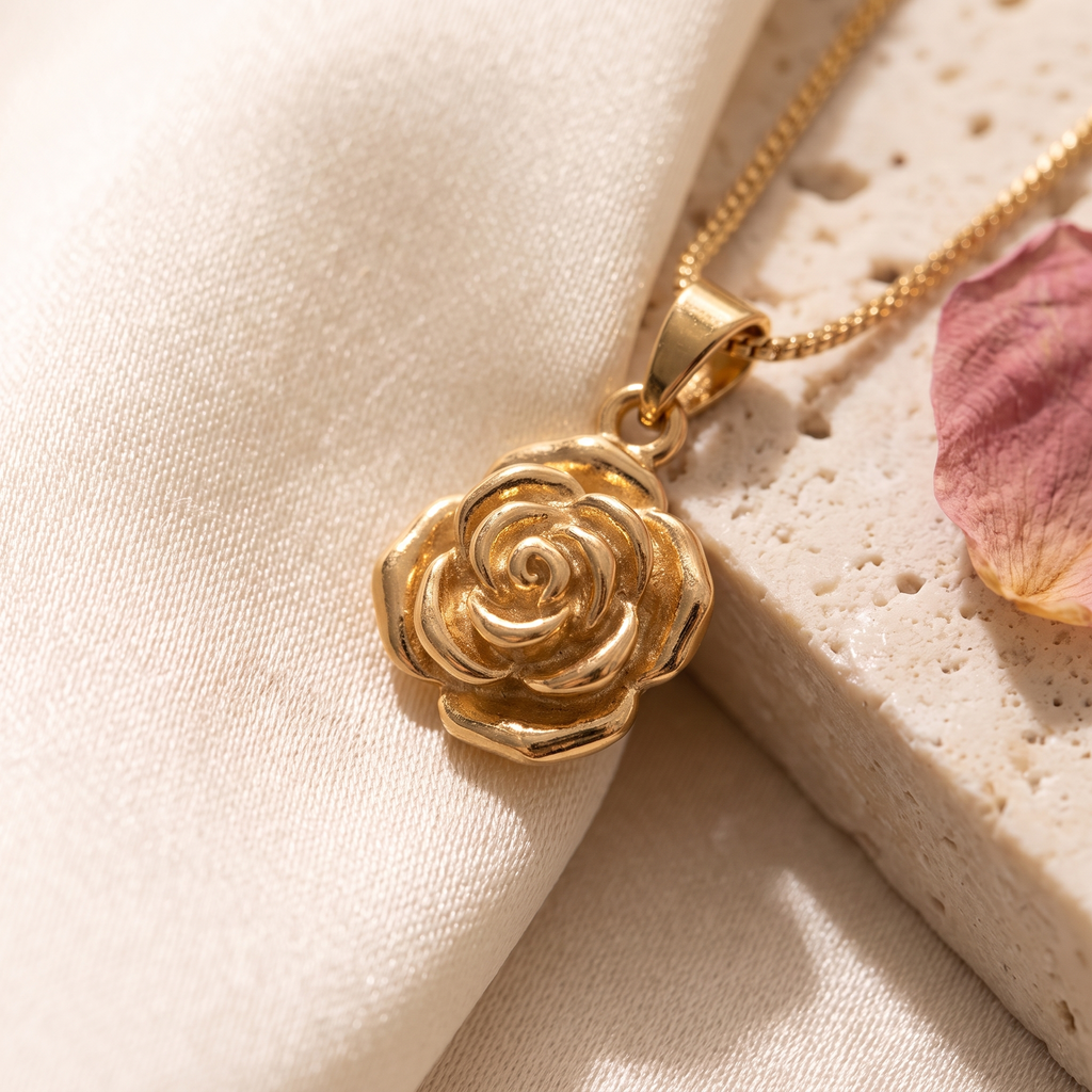 Rosa Eterna Necklace - detail - Rose & Giovanni