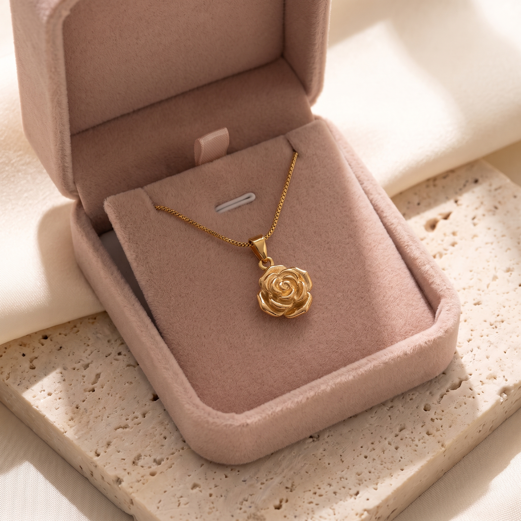 Rosa Eterna Necklace - gift box - Rose & Giovanni