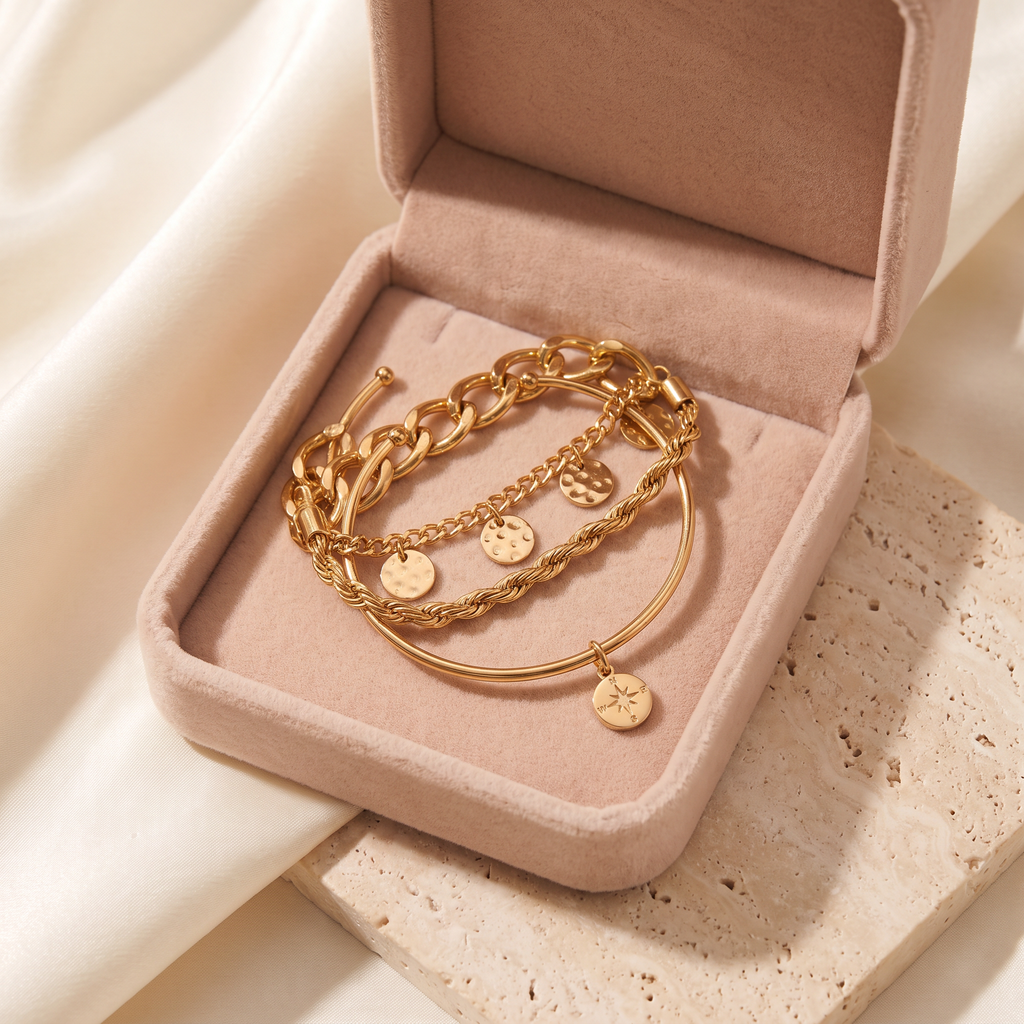 Vernazza Bracelet Set - gift box - Rose & Giovanni