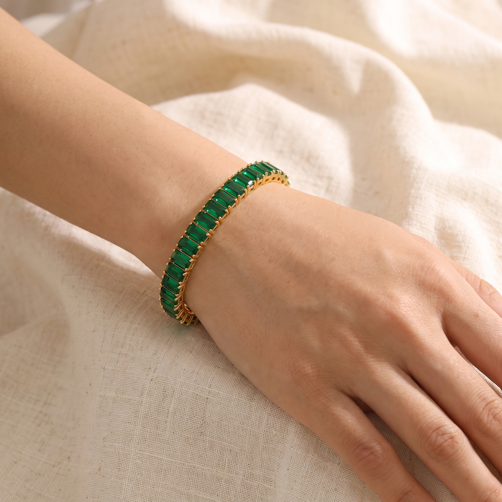 Smeralda Luxe Bracelet - worn - Rose & Giovanni