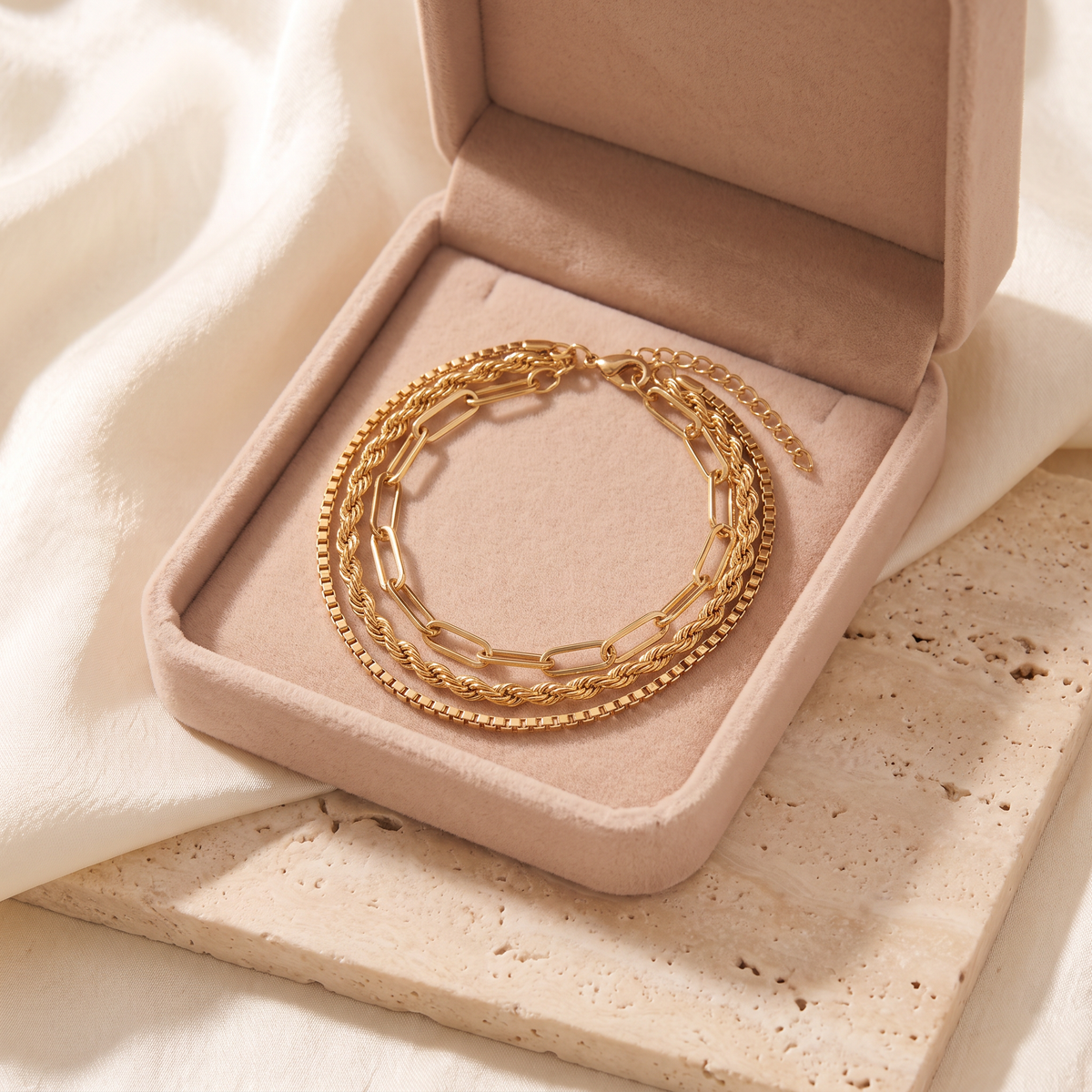 Portofino Bracelet Stack - gift box - Rose & Giovanni