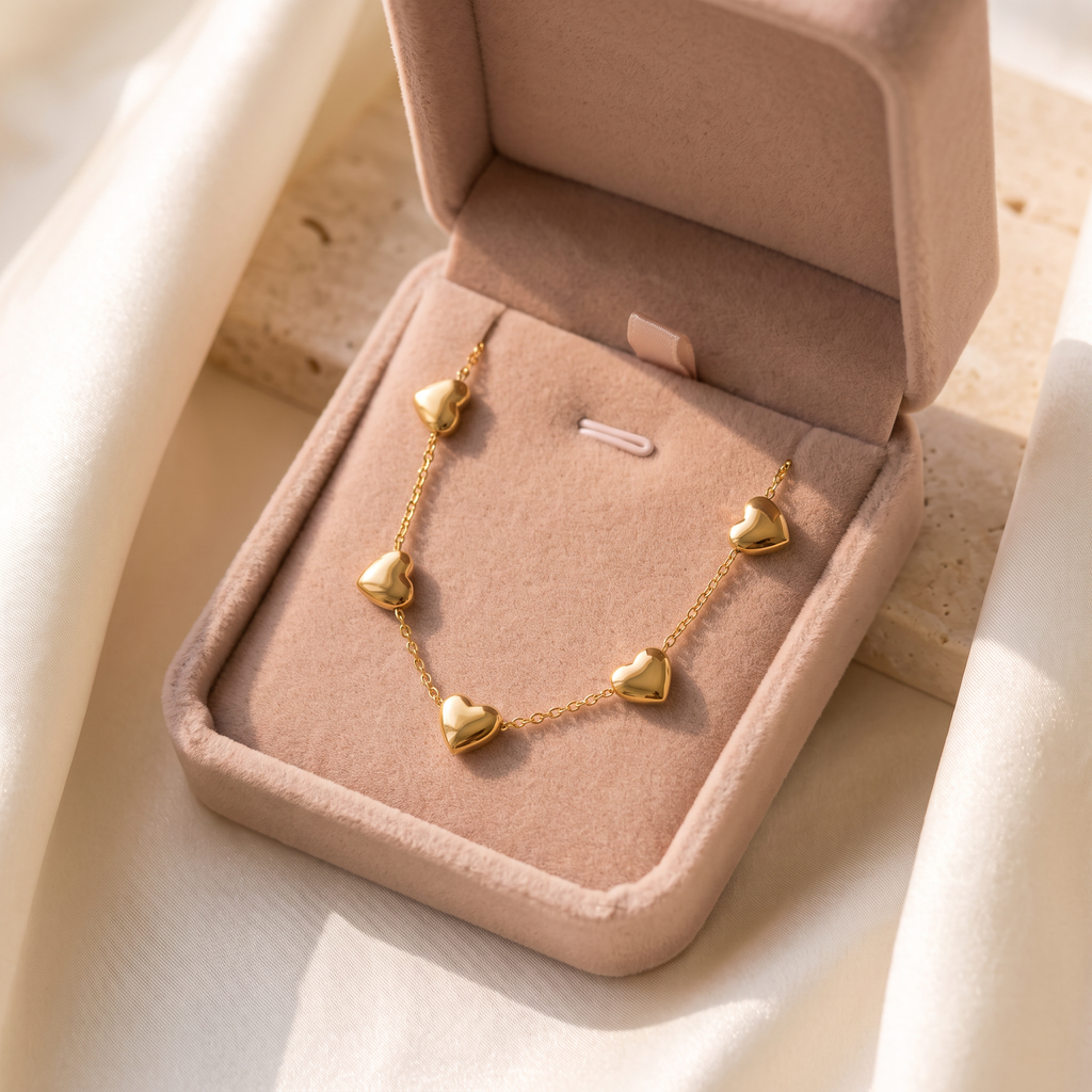 Innamorata Heart Bracelet - gift box - Rose & Giovanni