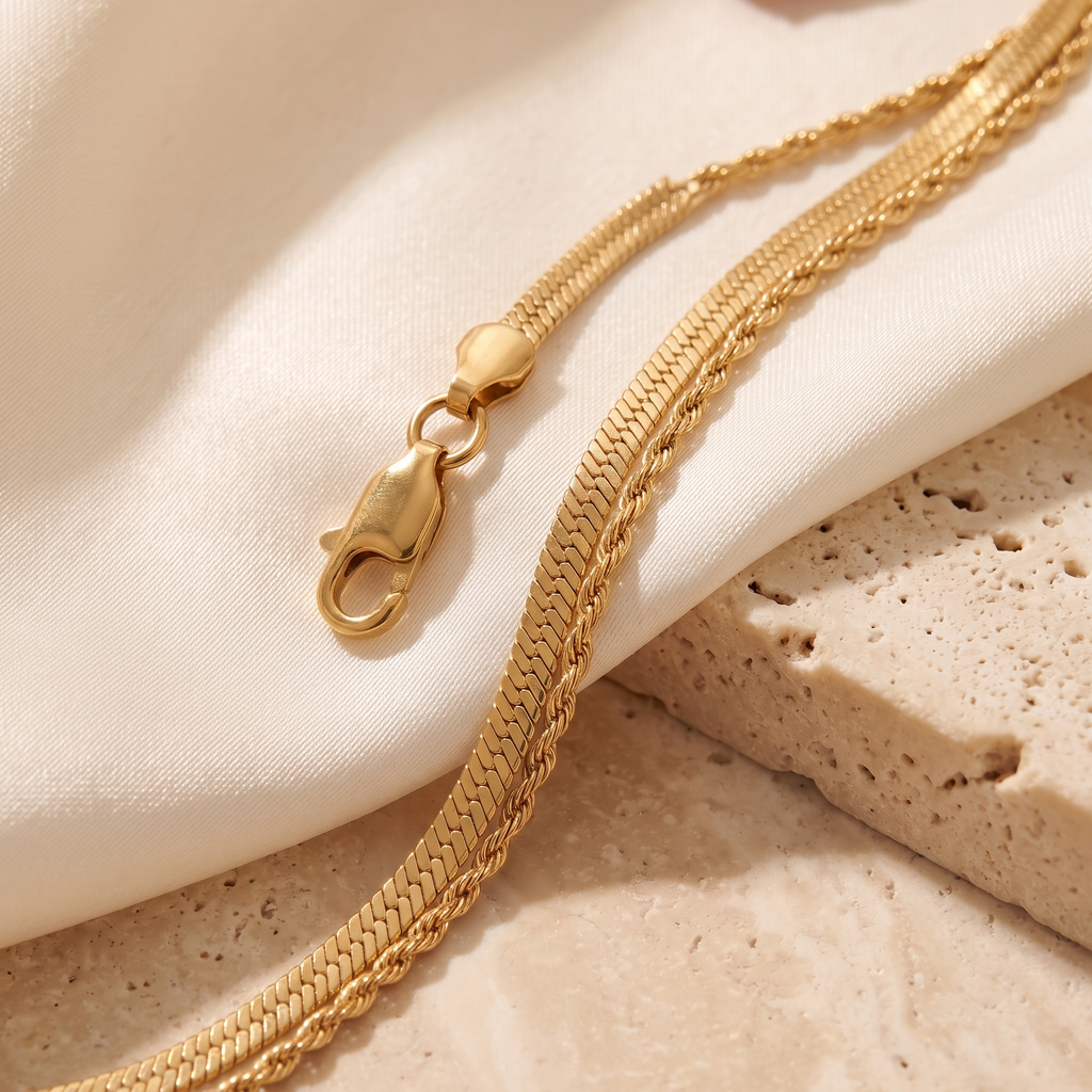 Strati Layered Bracelet - detail - Rose & Giovanni