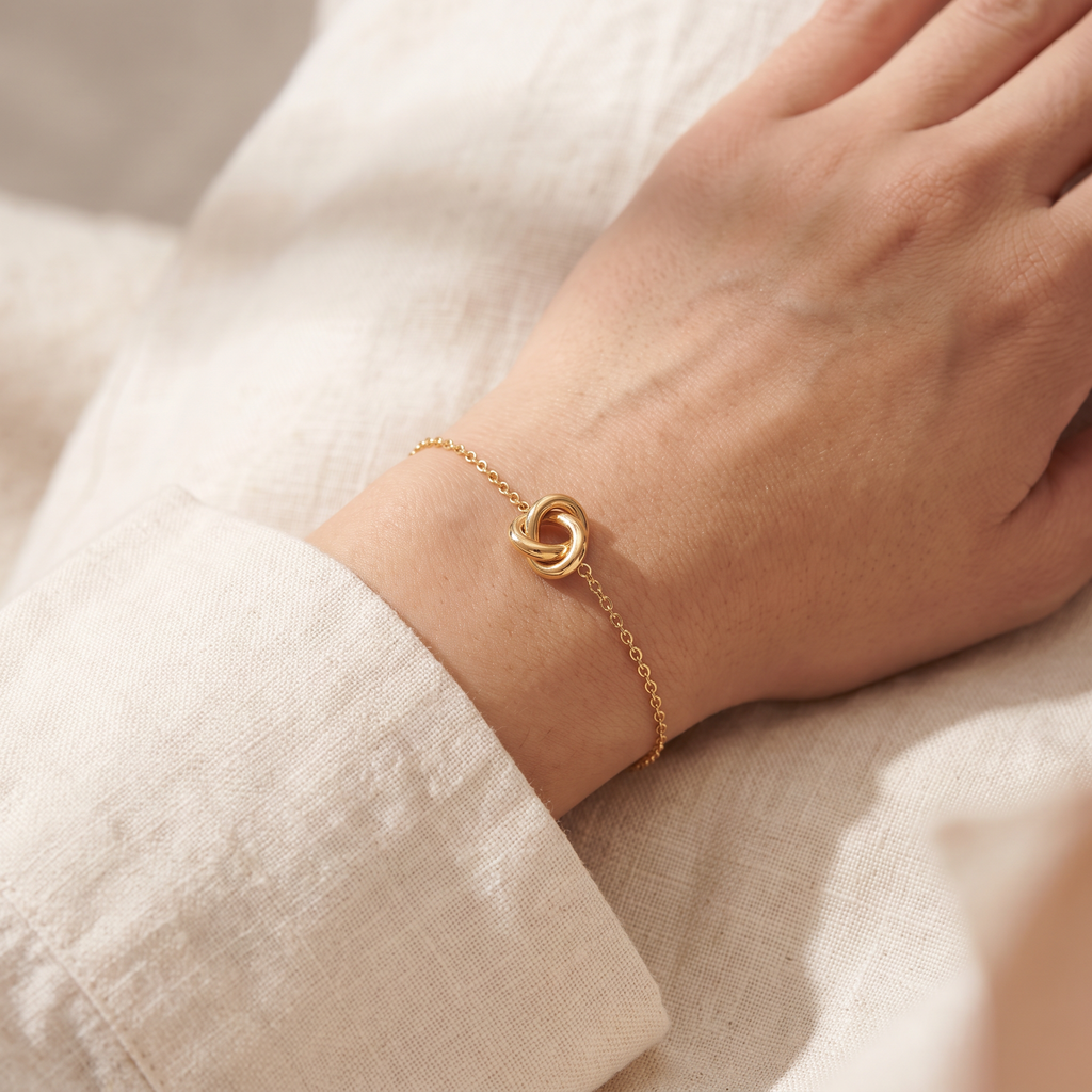 Nodo Forever Knot Bracelet - worn - Rose & Giovanni