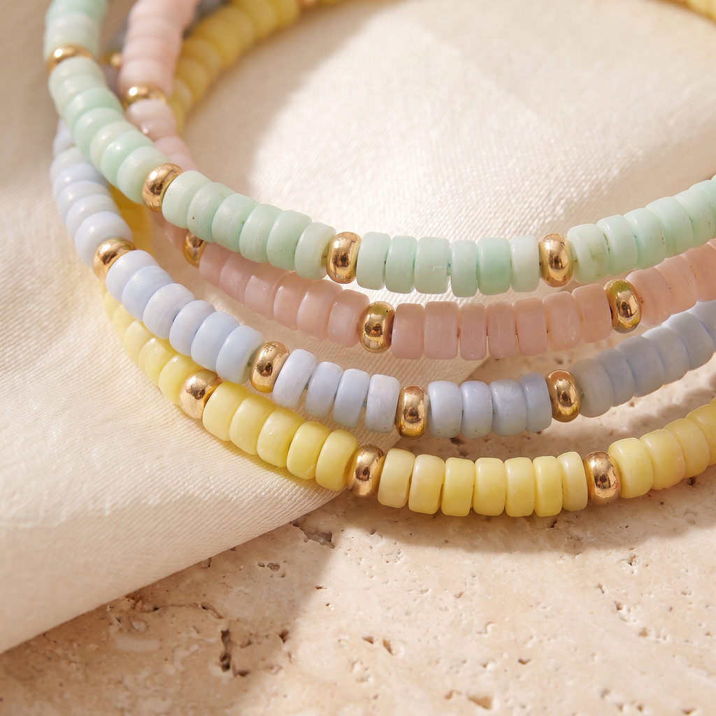 Estate Beaded Bracelet Set - detail - Rose & Giovanni