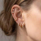 Giardino Earring Stack Set - worn - Rose & Giovanni
