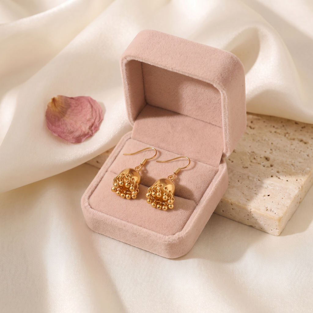 Campana Mini Bell Earrings - gift box - Rose & Giovanni