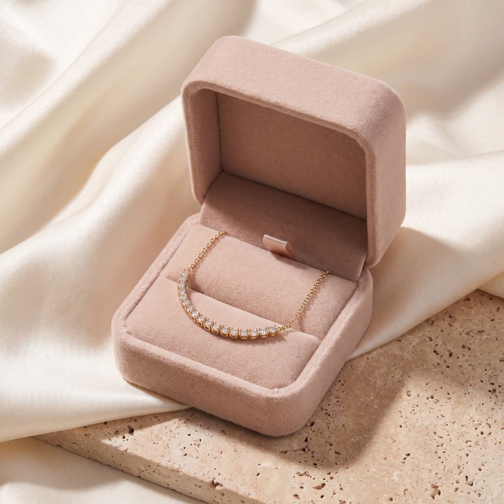 Alba Halo Anklet - gift box - Rose & Giovanni