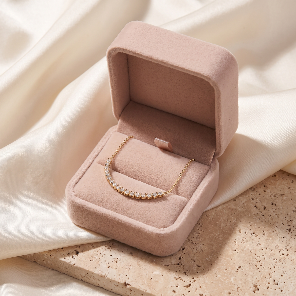Alba Halo Anklet - gift box - Rose & Giovanni