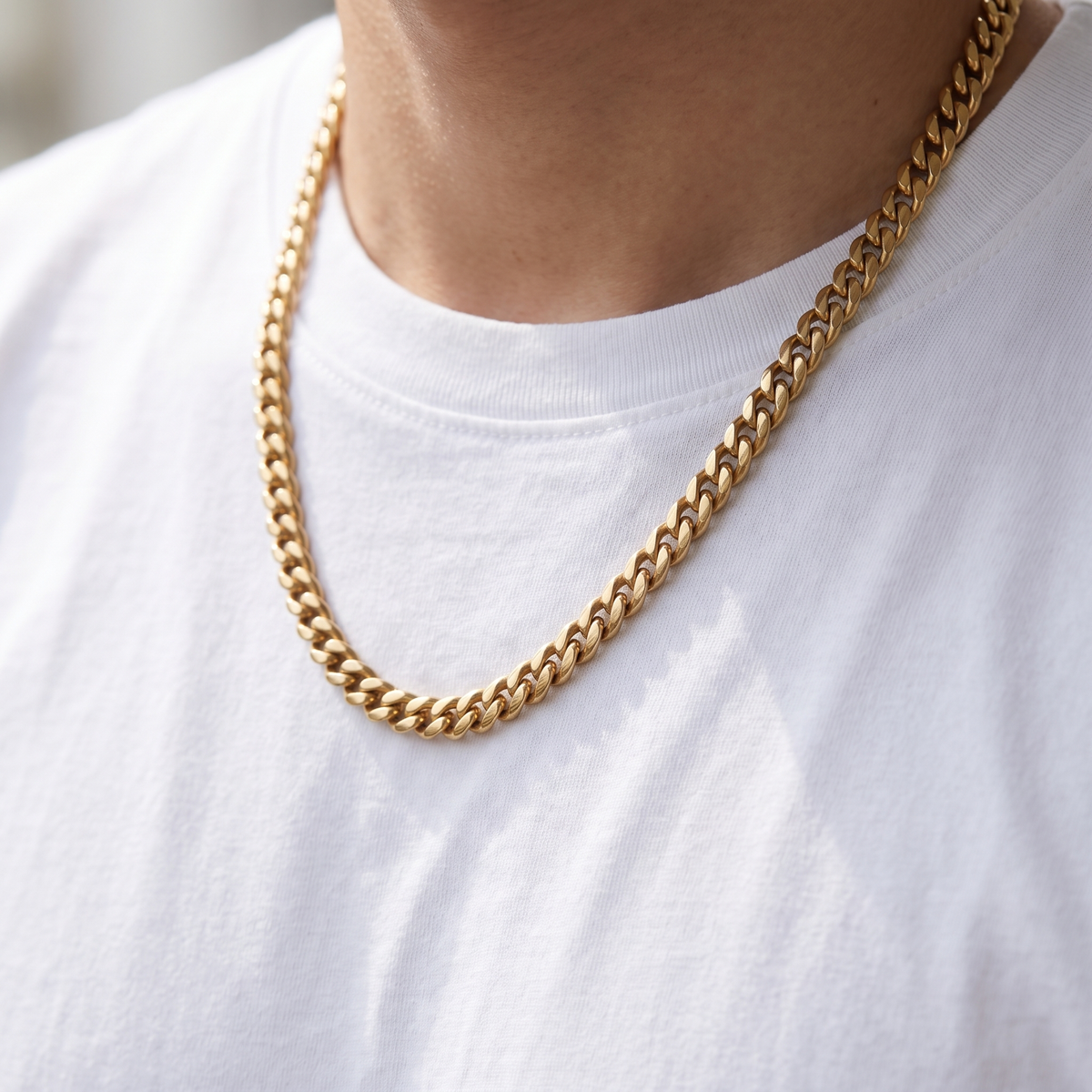 Giovanni Cuban Chain 5 mm - worn - Rose & Giovanni