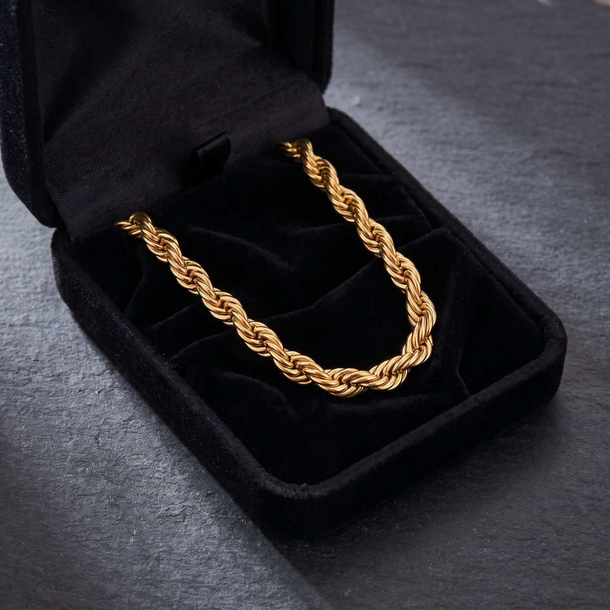 Giovanni Rope Chain - gift box - Rose & Giovanni