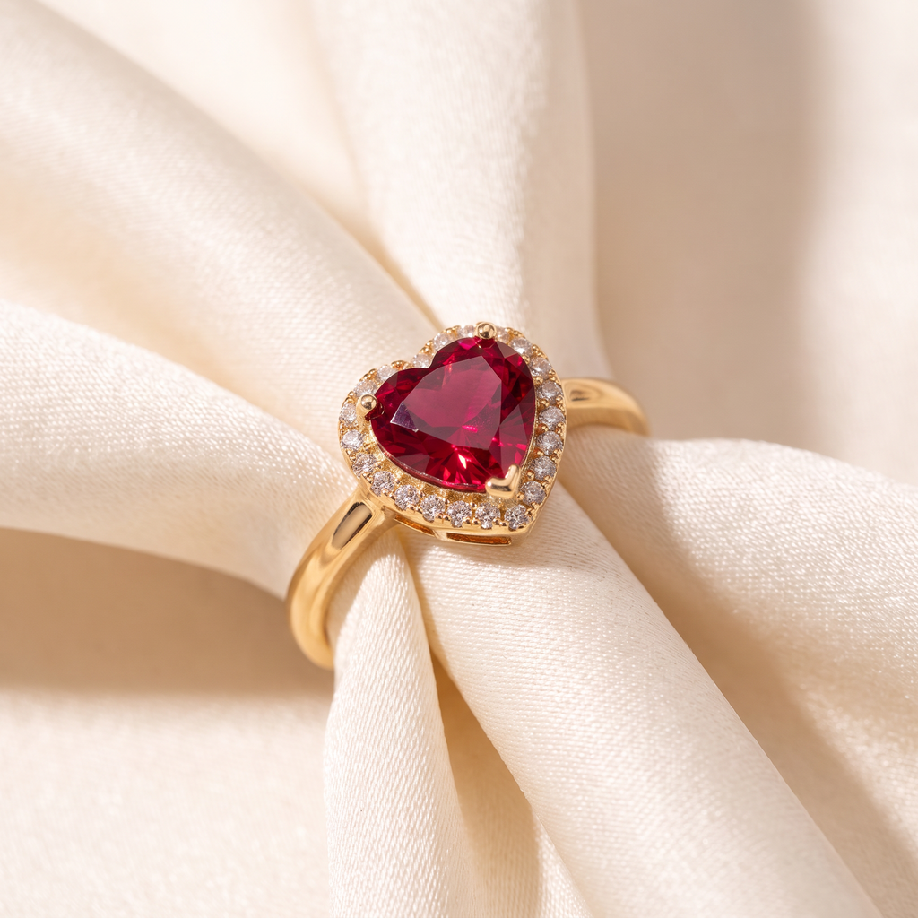 Amore Heart Ring - detail - Rose & Giovanni