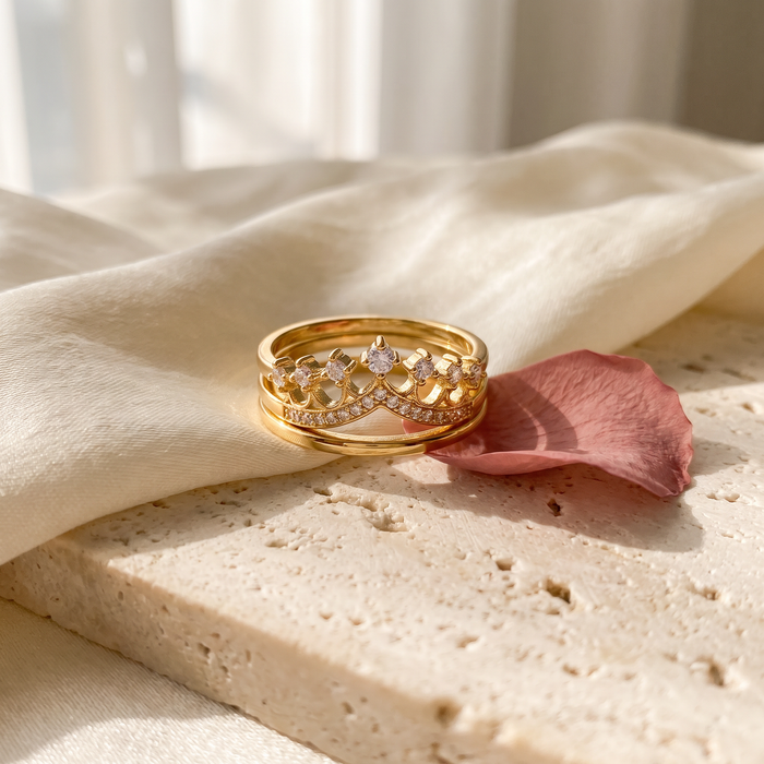Corona Crown Ring - Rose & Giovanni