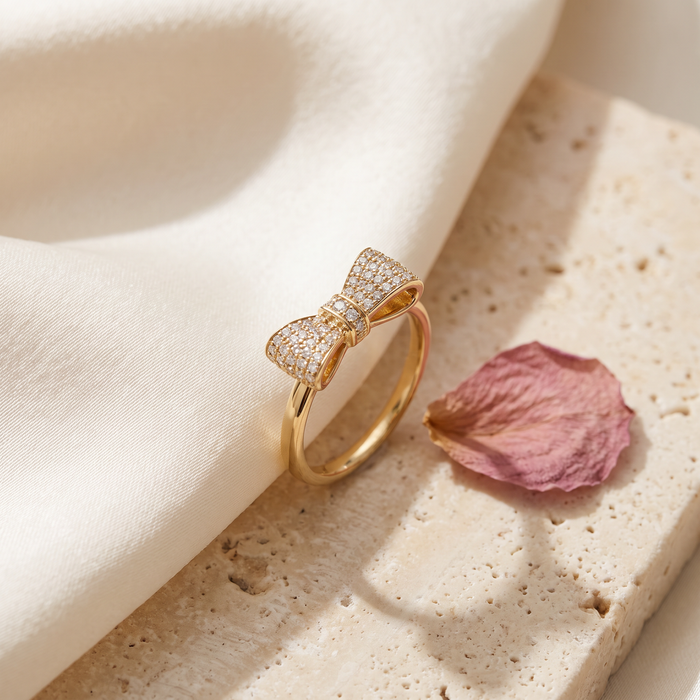 Fiocco Bow Ring - Rose & Giovanni