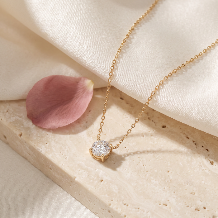 Solo Solitaire Necklace - Rose & Giovanni