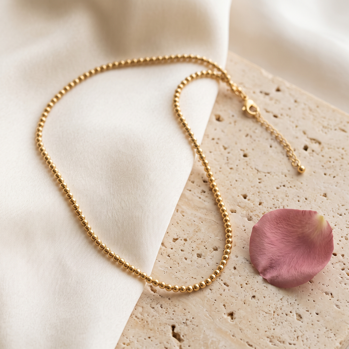 Perline Beaded Ball Necklace - Rose & Giovanni