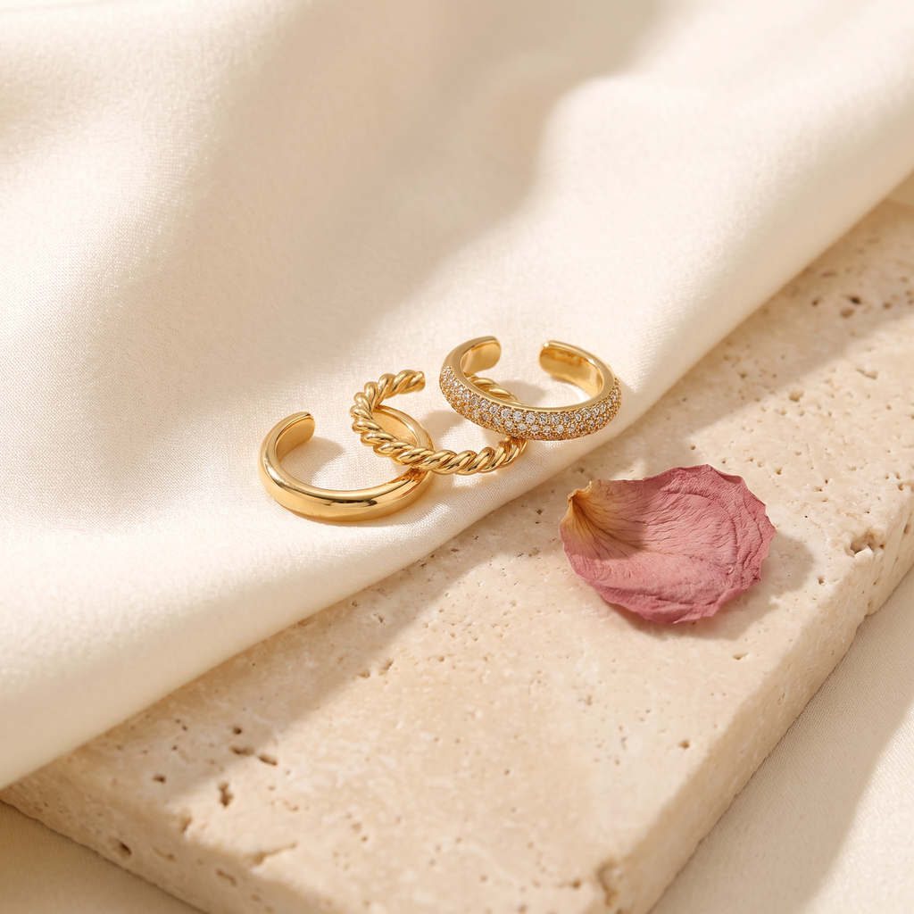 Polsino Ear Cuff Set - Rose & Giovanni