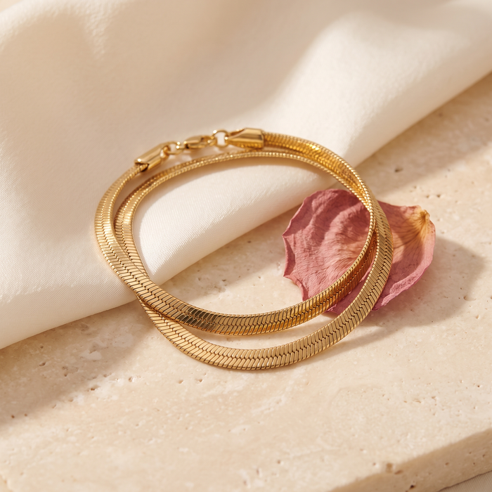 Serpentina Snake Bracelet - Rose & Giovanni